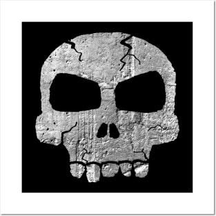 Weathered Skull Painting Posters and Art